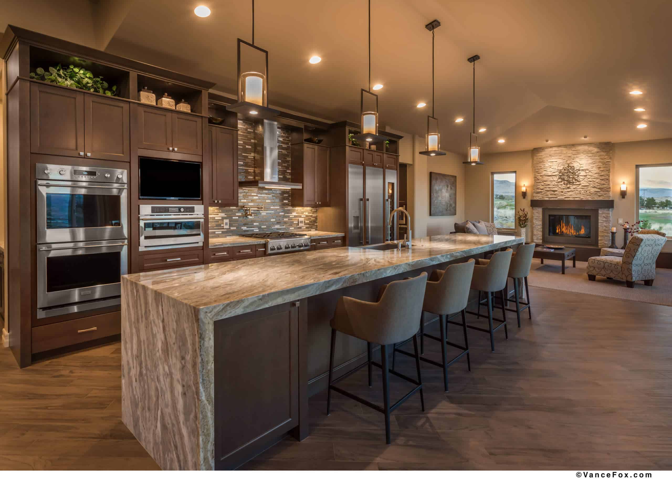 Transitional Modern Kitchen – Earth Stone Gallery